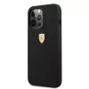 Ferrari FESSIHMP13XBK Capa rígida de silicone MagSafe para iPhone 13 Pro Max 6,7