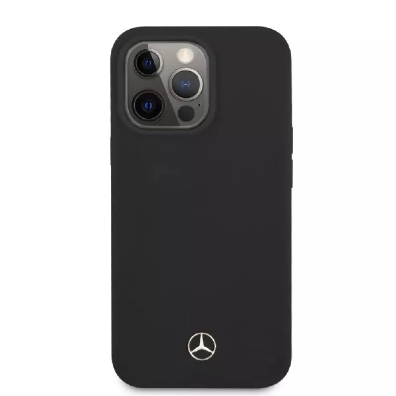 Mercedes-Benz MEHMP13LSILBK Capa de silicone com MagSafe para iPhone 13 Pro/13 6,1