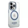 Guess Capa rígida Metal Outline MagSafe para Apple iPhone 14 Pro Max 6,7
