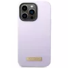 Guess GUHMP14LSBPLU Capa rígida de silicone com placa de logótipo para Apple iPhone 14 Pro 6,1