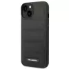 Karl Lagerfeld KLHCP14SPSQAK Capa rígida Puffy Elongated Logo para Apple iPhone 13/14/15 6,1