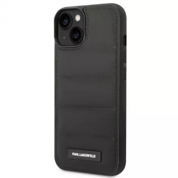 Karl Lagerfeld KF001090 Capa rígida Puffy Elongated Logo para iPhone 14 Plus / 15 Plus 6,7