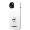 Karl Lagerfeld KLHMP14MSNCHBCH Capa rígida de silicone MagSafe para iPhone 14 Plus / 15 Plus 6,7