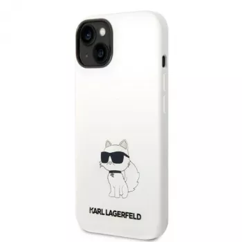 Karl Lagerfeld KLHMP14MSNCHBCH Capa rígida de silicone MagSafe para iPhone 14 Plus / 15 Plus 6,7