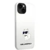 Karl Lagerfeld KLHMP14MSNCHBCH Capa rígida de silicone MagSafe para iPhone 14 Plus / 15 Plus 6,7