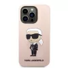 Karl Lagerfeld KLHCP14XSNIKBCP Capa rígida de silicone Ikonik para iPhone 14 Pro Max 6,7
