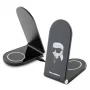 Karl Lagerfeld Carregador sem fios 2 em 1 dobrável 15W preto Ikonik MagSafe