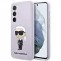 Karl Lagerfeld Capa de silicone Ikonik para Samsung Galaxy S23+ (SM-S916) - roxa