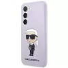 Karl Lagerfeld Capa de silicone Ikonik para Samsung Galaxy S23+ (SM-S916) - roxa
