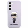 Karl Lagerfeld Capa de silicone Ikonik para Samsung Galaxy S23+ (SM-S916) - roxa