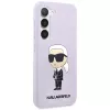 Karl Lagerfeld Capa de silicone Ikonik para Samsung Galaxy S23+ (SM-S916) - roxa