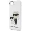 Karl Lagerfeld KLHCI8HNKCTGT Capa rígida transparente Glitter Karl & Choupette para iPhone 7/8/SE 2020 / SE 2022