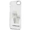 Karl Lagerfeld KLHCI8HNKCTGT Capa rígida transparente Glitter Karl & Choupette para iPhone 7/8/SE 2020 / SE 2022