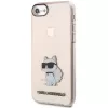 Karl Lagerfeld KLHCI8HNCHTCP Capa rígida Ikonik Choupette para iPhone 7/8/SE 2020/SE 2022, rosa