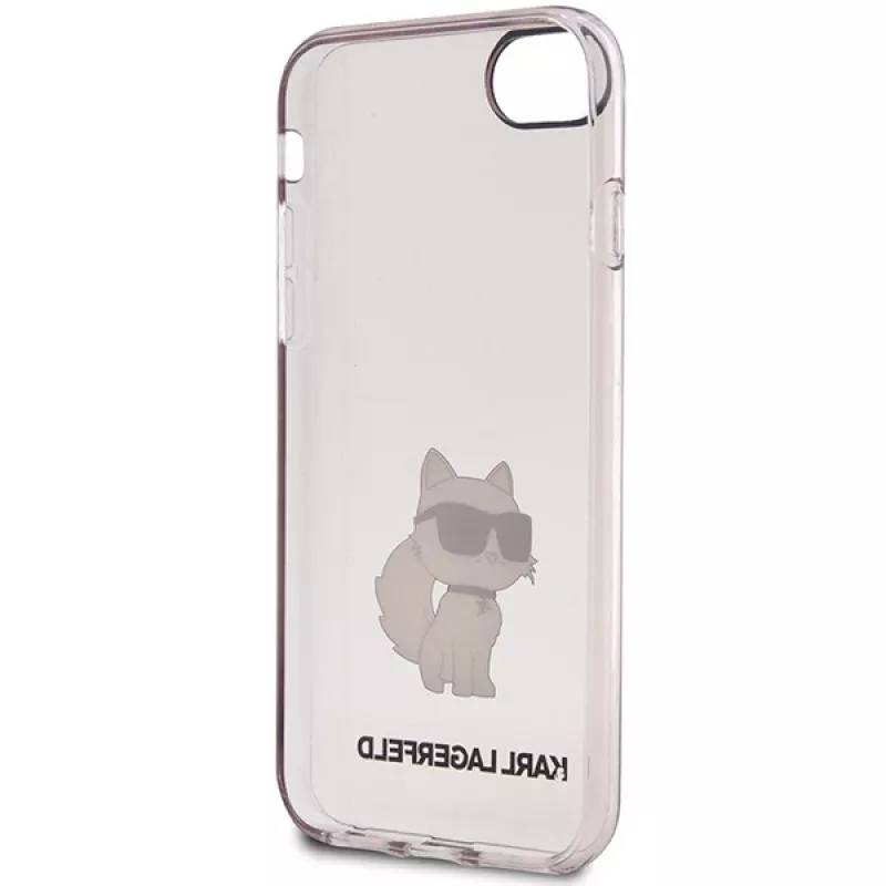 Karl Lagerfeld KLHCI8HNCHTCP Capa rígida Ikonik Choupette para iPhone 7/8/SE 2020/SE 2022, rosa