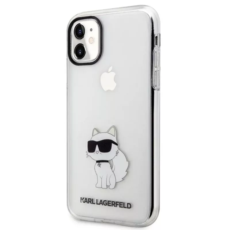 Capa rígida Karl Lagerfeld Ikonik Choupette para Apple iPhone 11 / XR 6,1 inch transparente