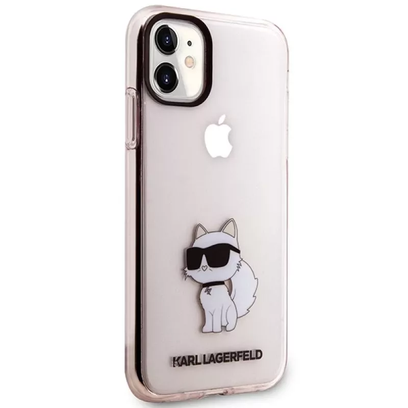 Capa rígida Karl Lagerfeld Ikonik Choupette para iPhone 11 / XR 6,1