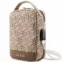 Bolsa organizadora Guess GUHBHGCFSEW castanha GCube Stripe