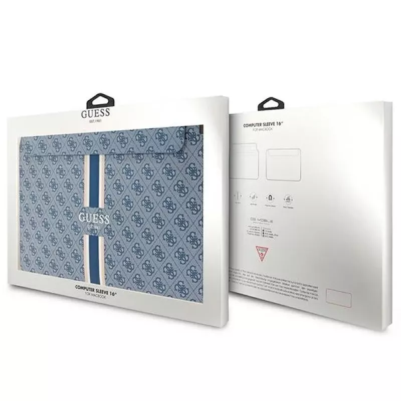 Capa Guess GUCS16P4RPSB 16 azul 4G Printed Stripes
