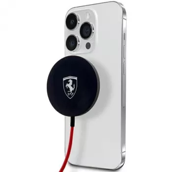 Base de carregamento sem fios MagSafe Ferrari FECBMSMENK 15W - preta