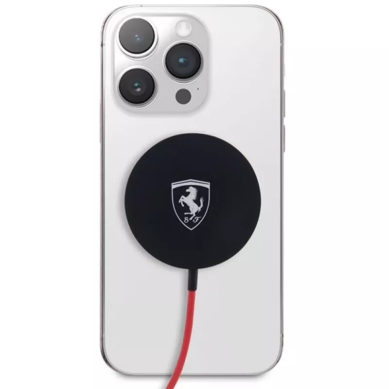 Base de carregamento sem fios MagSafe Ferrari FECBMSMENK 15W - preta