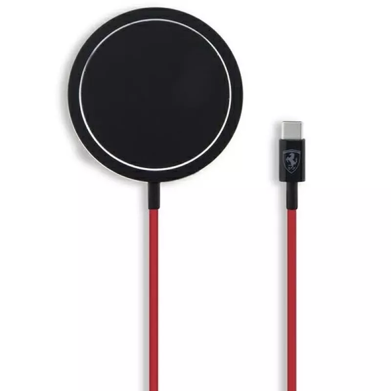 Base de carregamento sem fios MagSafe Ferrari FECBMSMENK 15W - preta