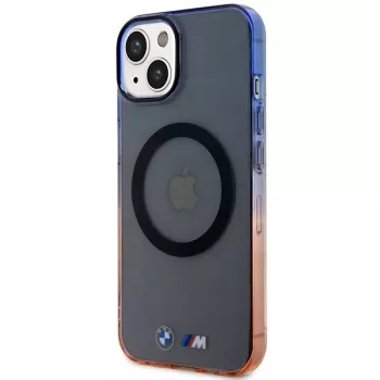 Capa rígida BMW para iPhone 13/14/15 cinzenta Gradient Bumper MagSafe