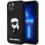 Capa rígida em borracha Karl Lagerfeld KLHCP14M3DRKINK Ikonik 3D para iPhone 14 Plus / 15 Plus 6.7 preta