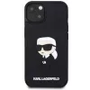Capa rígida em borracha Karl Lagerfeld KLHCP14M3DRKINK Ikonik 3D para iPhone 14 Plus / 15 Plus 6.7 preta