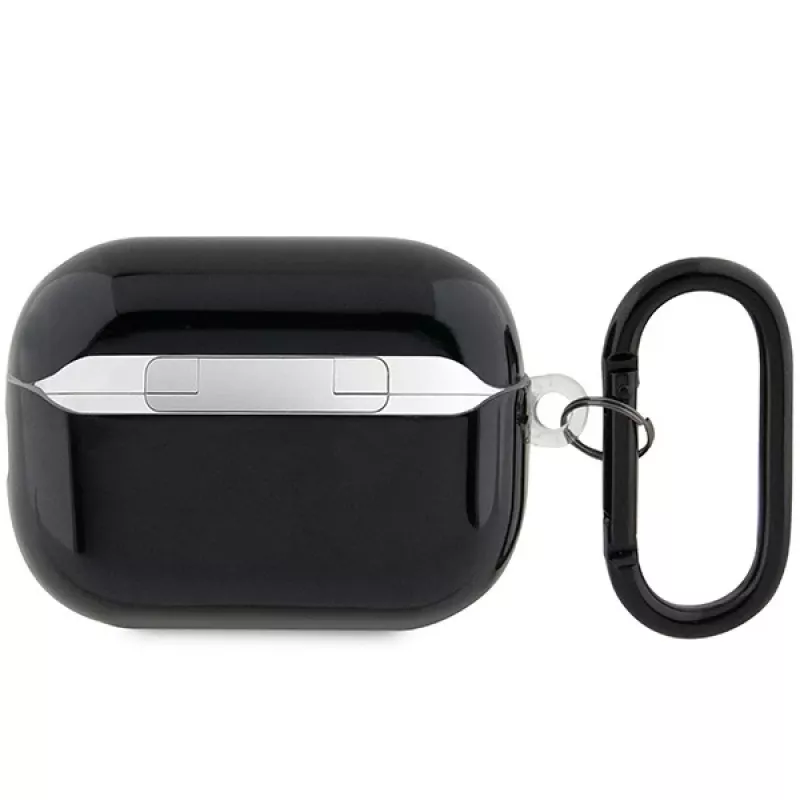 BMW capa de proteção para AirPods Pro 2.ª geração, preta, com design M-Stripe