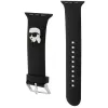 Pulseira Karl Lagerfeld 3D Rubber Karl Head para Apple Watch 38/40/41mm preta
