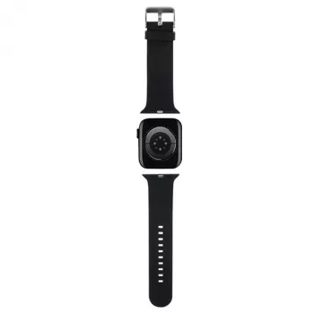 Pulseira Karl Lagerfeld 3D Rubber Karl Head para Apple Watch 42/44/45/49mm preta