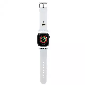 Pulseira Karl Lagerfeld 3D Rubber Karl Head para Apple Watch 42/44/45/49mm branca