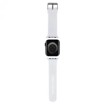 Pulseira Karl Lagerfeld 3D Rubber Karl Head para Apple Watch 42/44/45/49mm branca