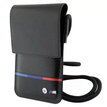 Carteira BMW Carbon Tricolor Line preta