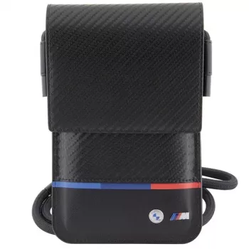 Carteira BMW Carbon Tricolor Line preta