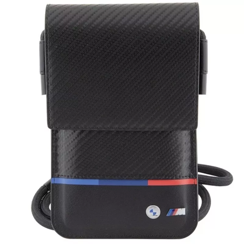 Carteira BMW Carbon Tricolor Line preta