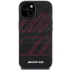 Capa rígida em silicone AMG AMHMP15S23SSPK com padrão de losangos grande MagSafe para iPhone 15/14/13 6.1 preta