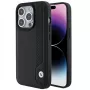 Capa rígida em pele BMW BMHCP15X22RBDK Blue Dots para iPhone 15 Pro Max 6,7