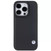 Capa rígida em pele BMW BMHCP15X22RBDK Blue Dots para iPhone 15 Pro Max 6,7