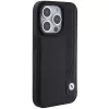 Capa rígida em pele BMW BMHCP15X22RBDK Blue Dots para iPhone 15 Pro Max 6,7