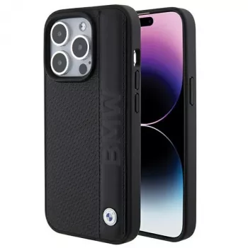 Capa rígida em pele BMW M Collection para iPhone 15 Pro Max 6,7