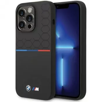 Capa em silicone BMW M Collection para Apple iPhone 15 Pro Max 6,7