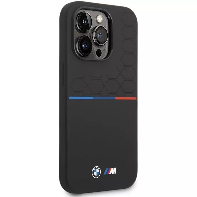 Capa em silicone BMW M Collection para Apple iPhone 15 Pro Max 6,7