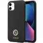 Capa rígida em silicone Guess GUHCN614DGPK com logótipo e strass 4G para Apple iPhone 11 / Xr 6,1