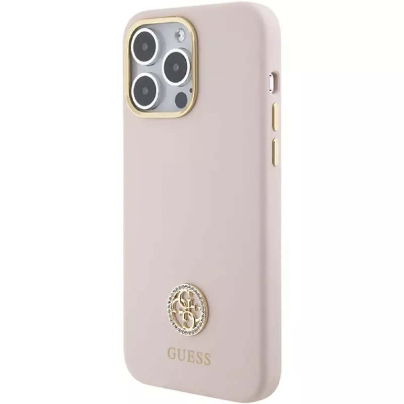 Capa rígida em silicone Guess GUHCP15XM4DGPP para iPhone 15 Pro Max 6,7