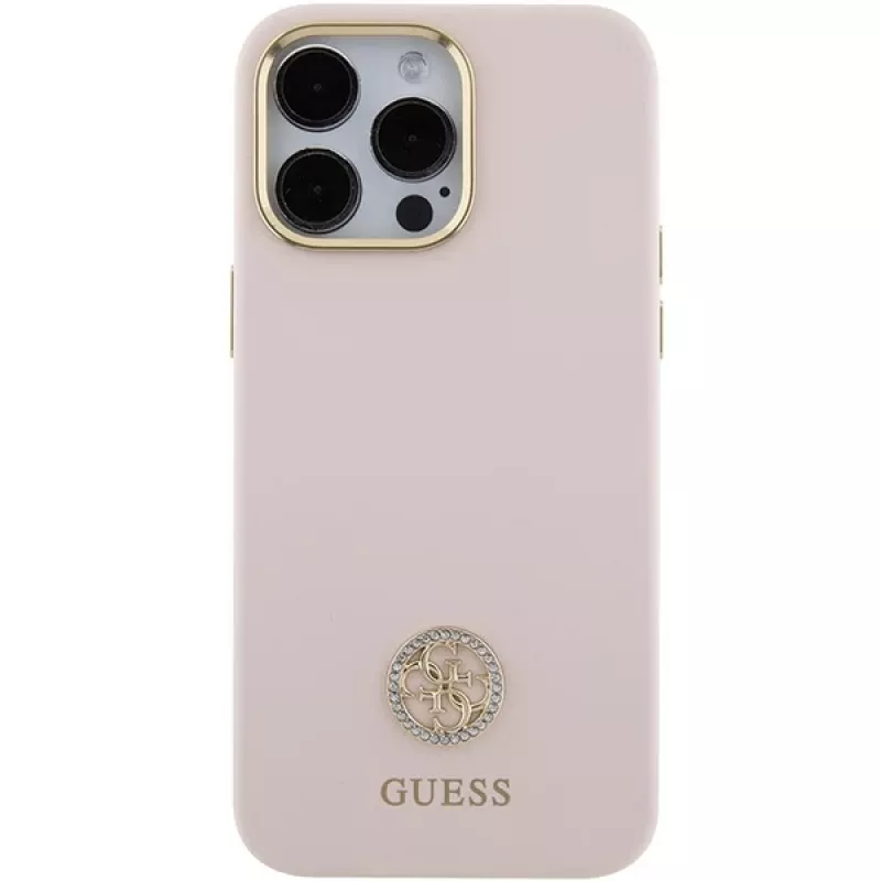 Capa rígida em silicone Guess GUHCP15XM4DGPP para iPhone 15 Pro Max 6,7