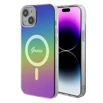 Capa MagSafe Guess IML Iridescent para iPhone 15 (iridescente)