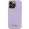 Capa rígida Guess GUHCP15LPGMCSL Glitter Glossy Script para iPhone 15 Pro 6,1