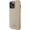 Capa rígida Guess Glitter Glossy Script para iPhone 15 Pro 6,1